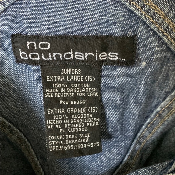 *SOLD* π Y2K Vintage Blue Denim Overalls - Picture 4 of 5
